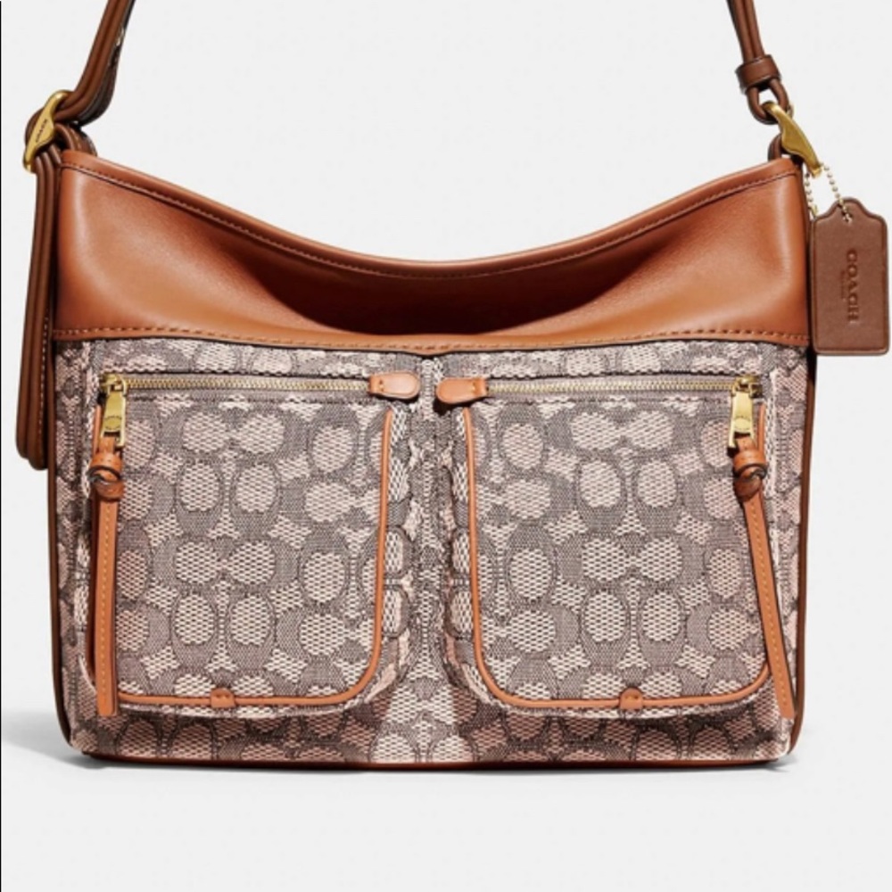 Coach C5434 Andie Shoulder Bag In Signature Textile Jacquard $550